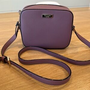 Kate Spade Newbury Lane Cammie Leather Crossbody, Plum Berry